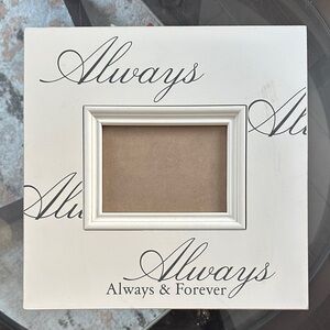 Always & Forever White Photo Frame